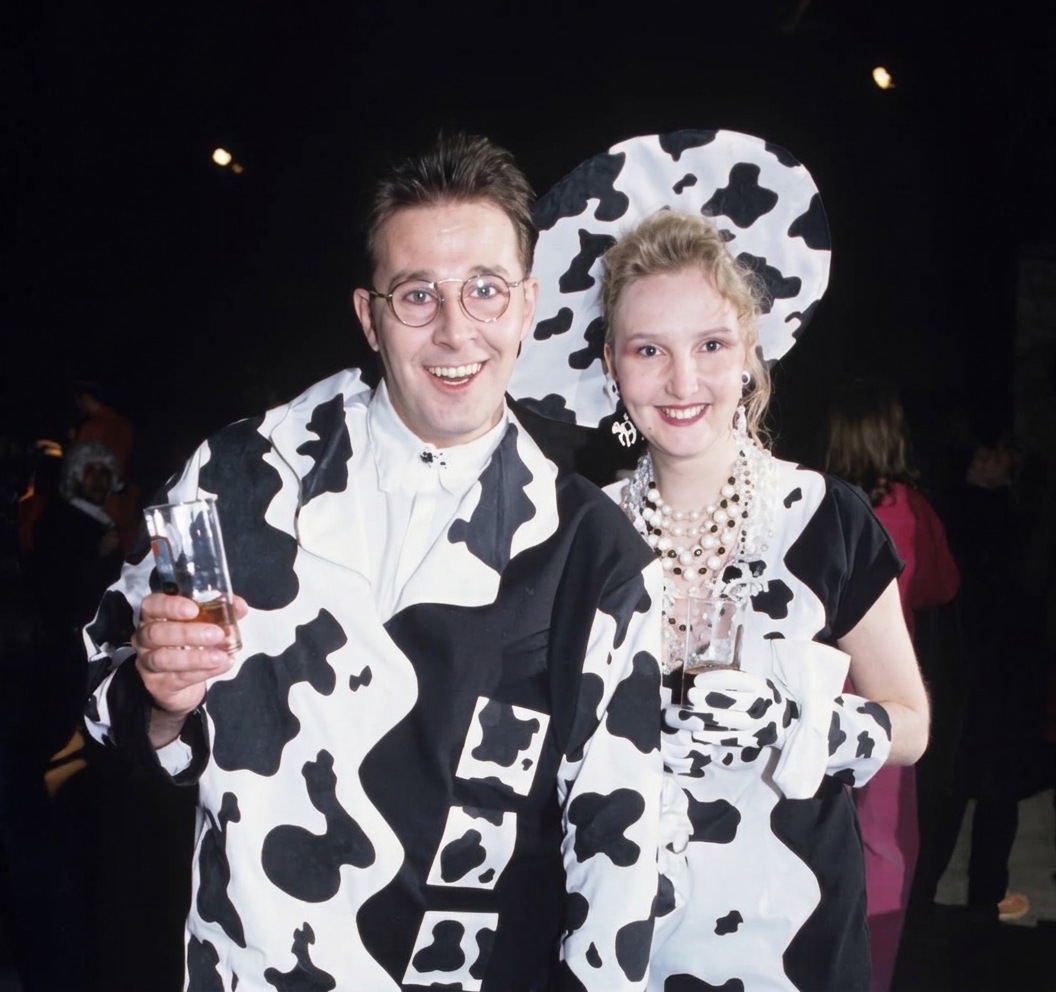 Patryck de Froidmont et Cécile à La Nuit des Clans, Paris-Ivry, 11 mars 1994. Collection privée. Crédit photo : DR.