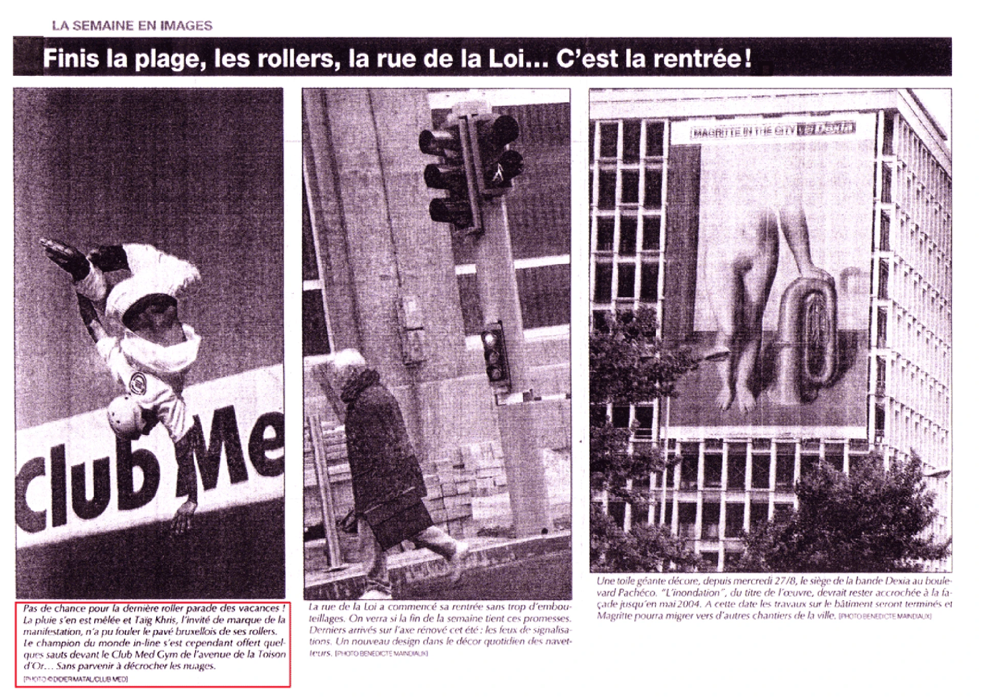 No more beach, rollerblades, Rue de la Loi... It's back to work!