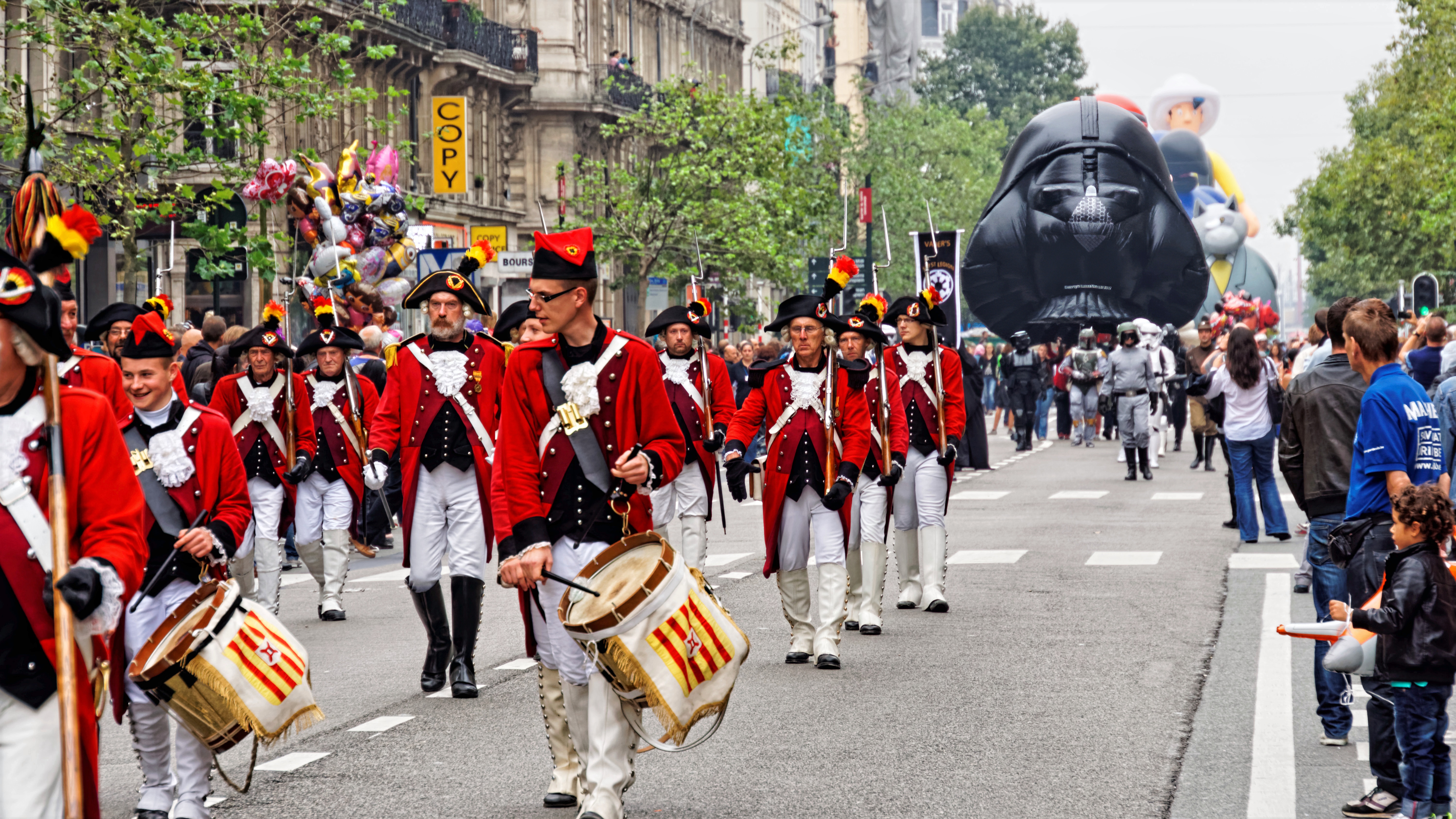 Balloon’s Day Parade, Fête de la BD, Bruxelles, 6 septembre 2014.