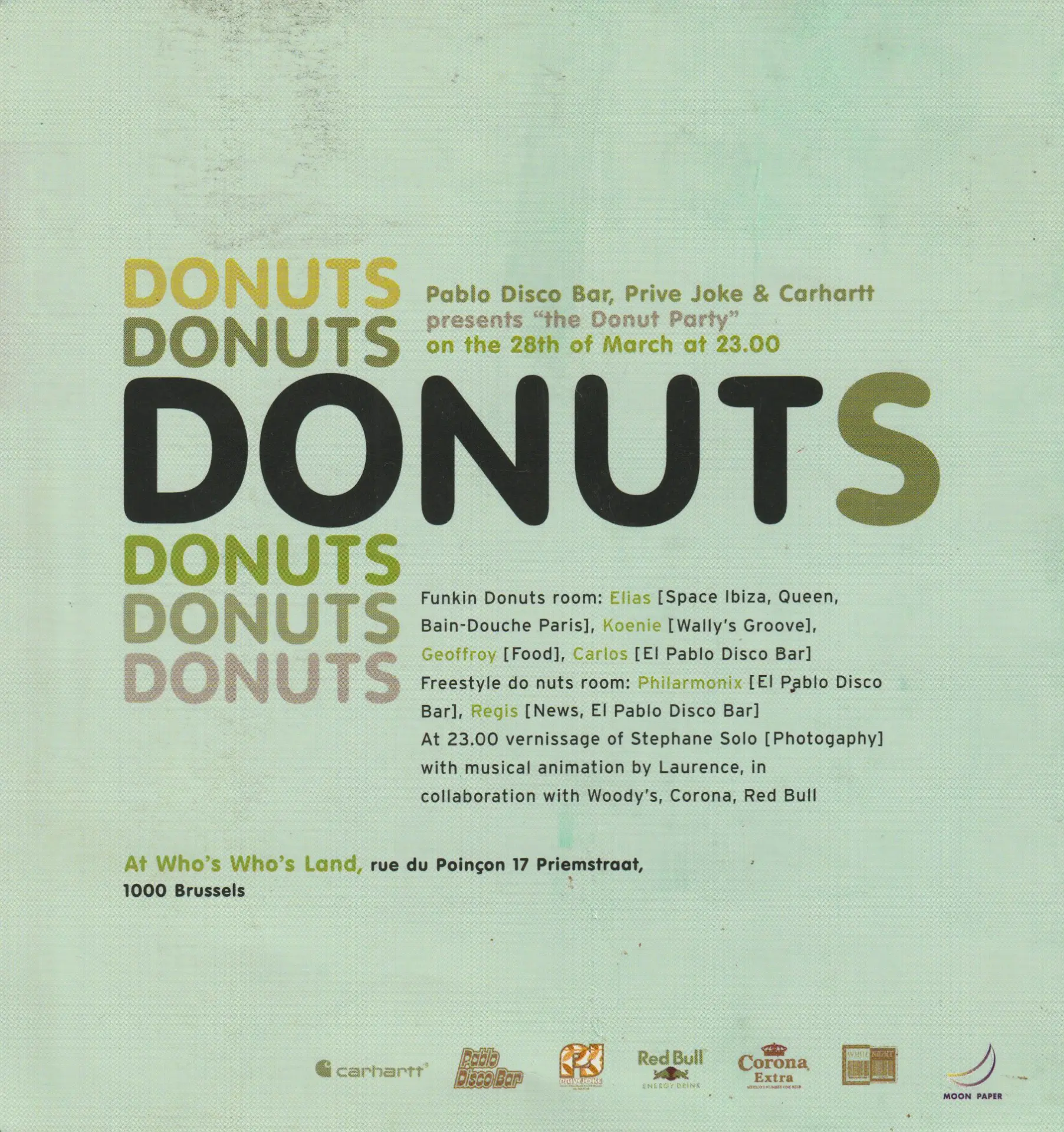 Donuts - The Donut Party - Verso original scanné