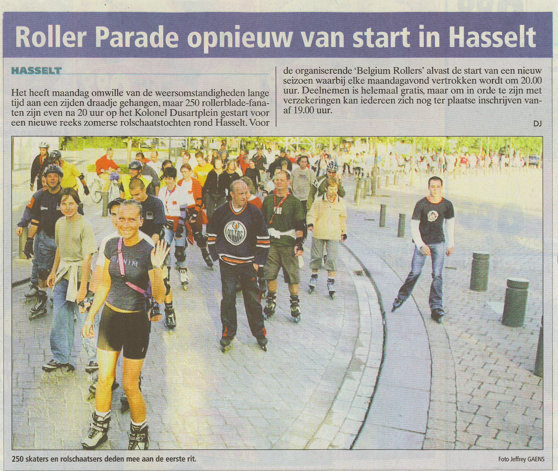 Roller Parade restarts in Hasselt