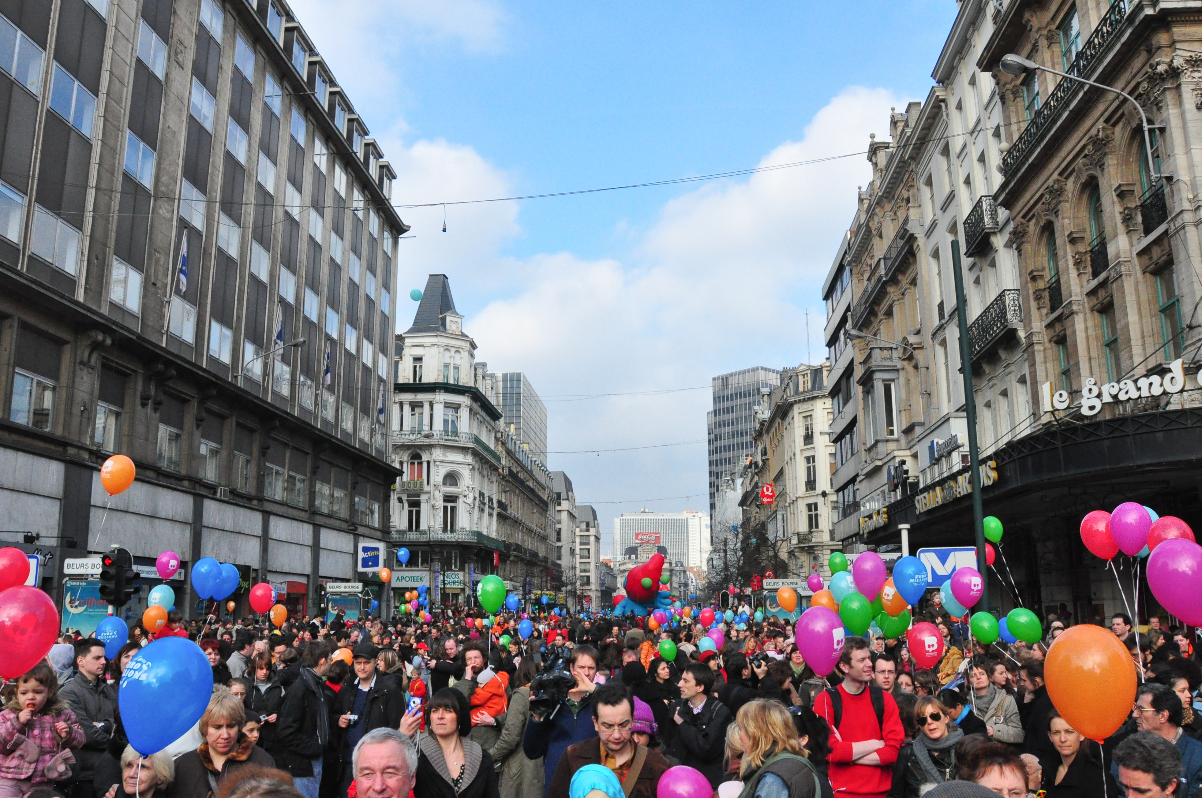 Balloon’s Day Parade dans le centre de Bruxelles, 28 février 2009.