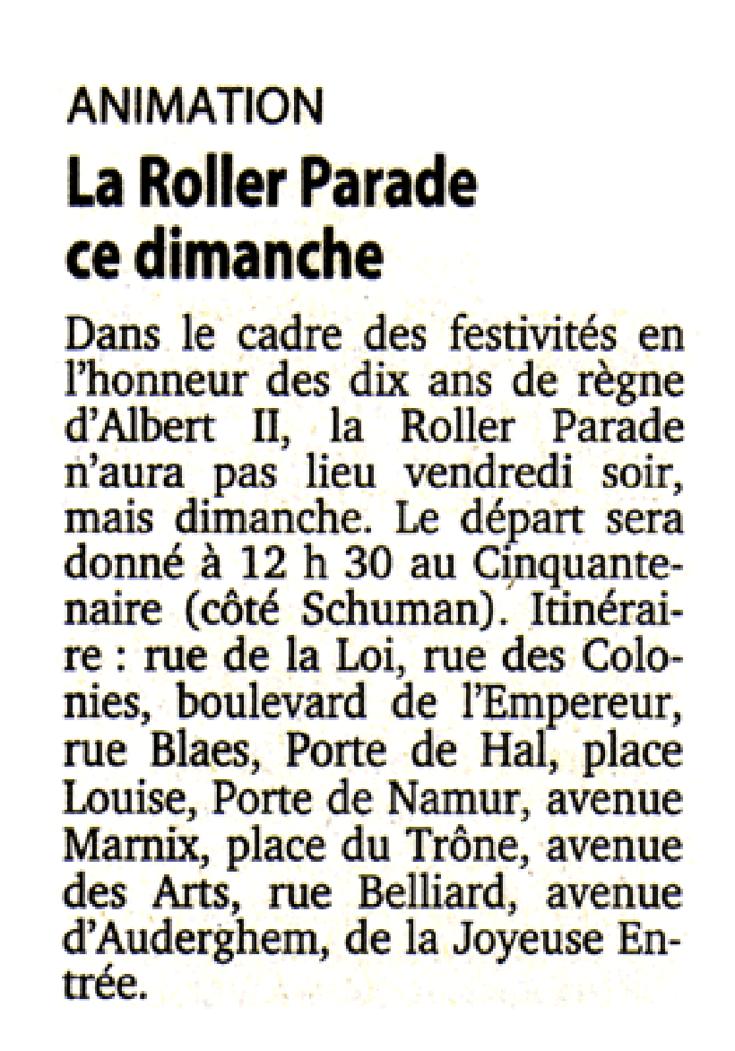 Entertainment
The Roller Parade this Sunday