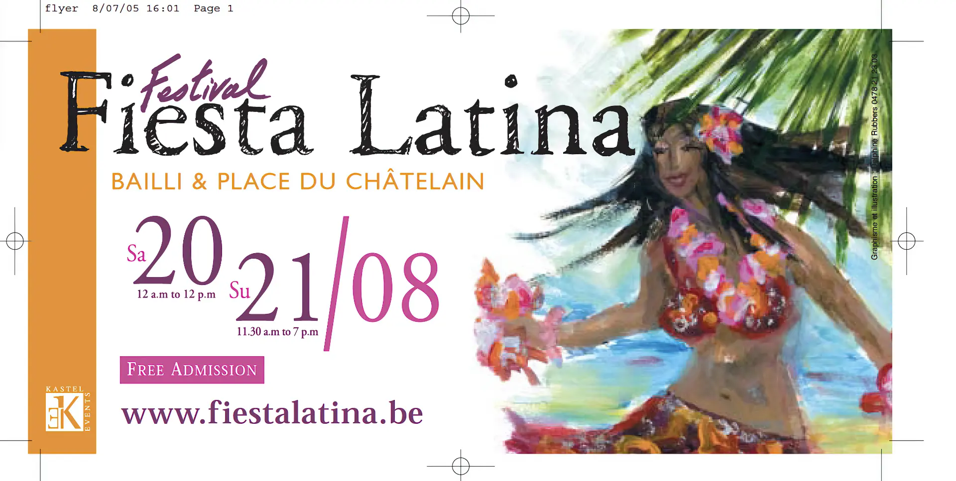 Flyer Fiesta Latina · 20 et 21 août 2005 - Flyer