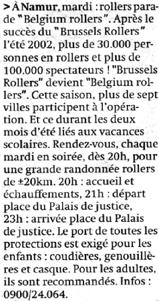 Belgium rollers