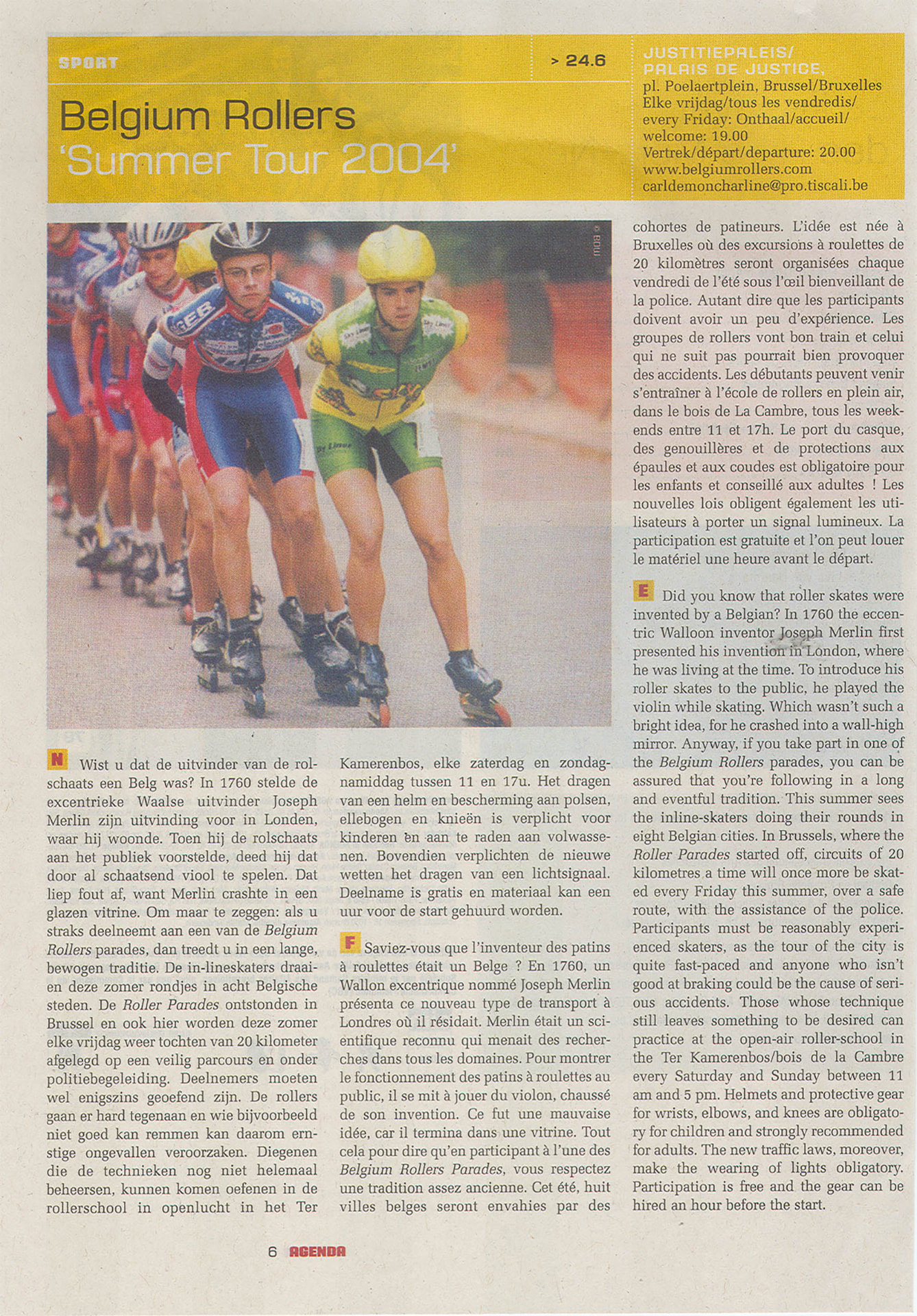 Belgium Rollers 'Summer Tour 2004'