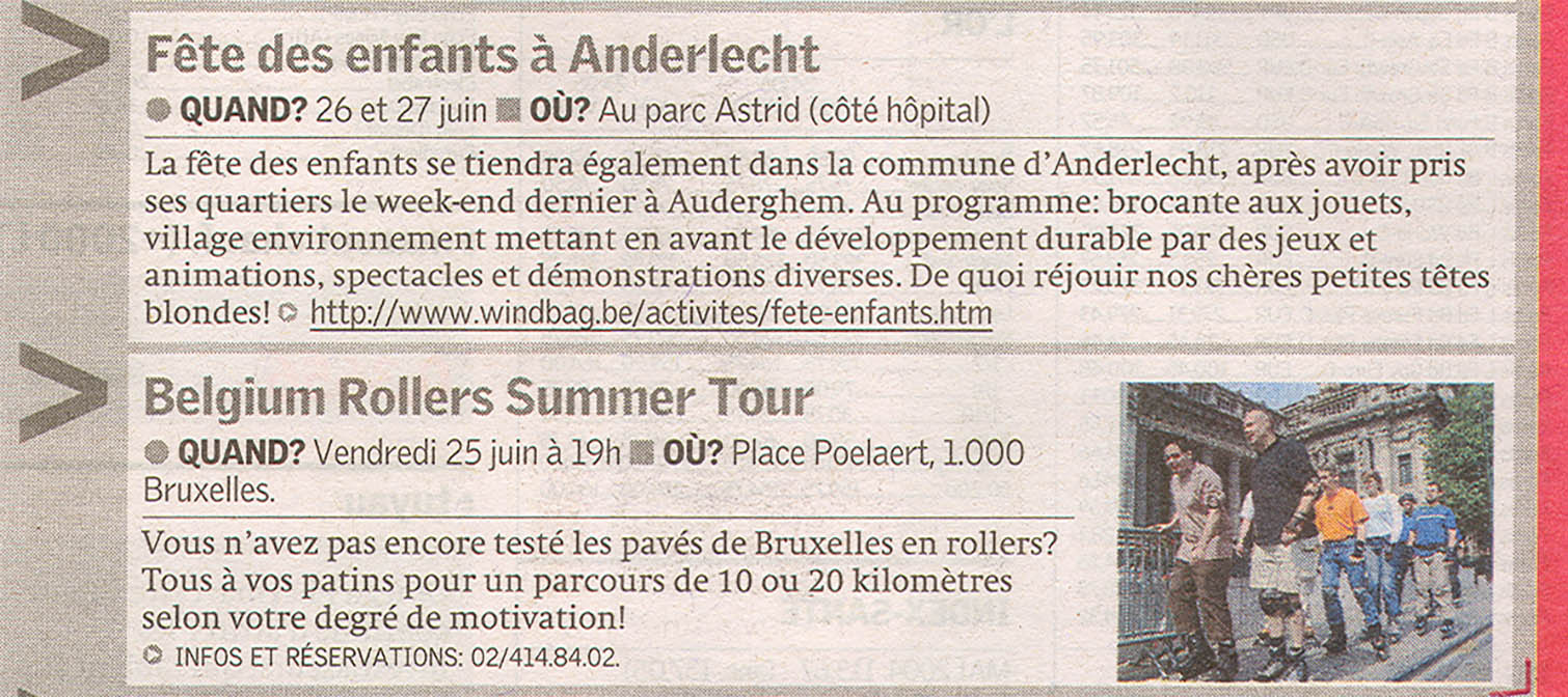 Belgium Rollers Summer Tour