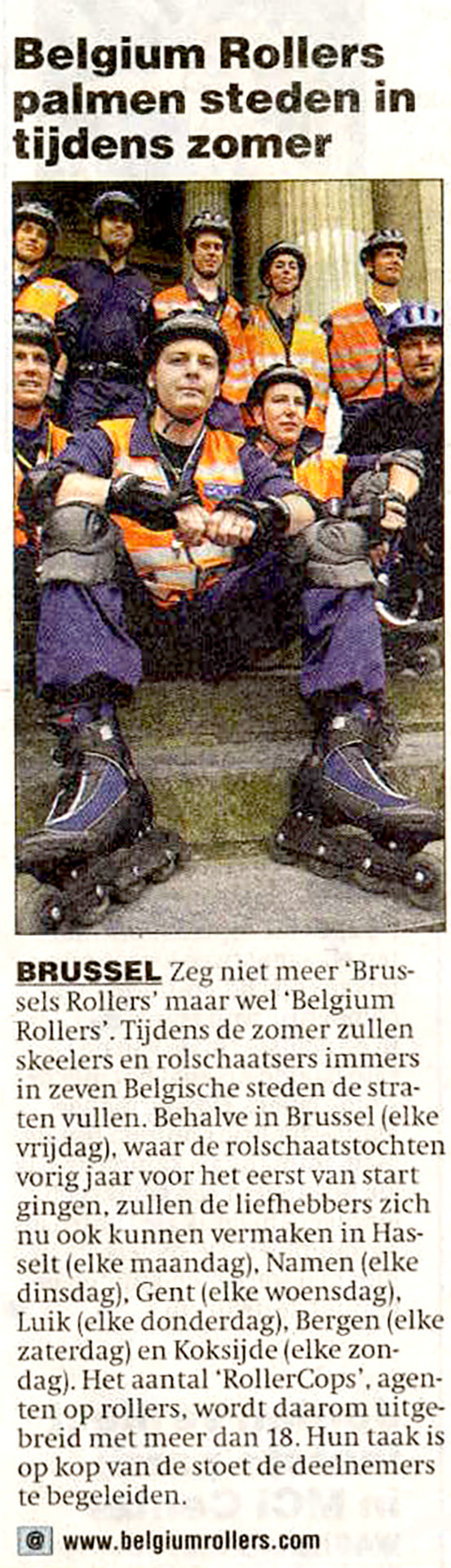 Belgium Rollers take over cities during summer