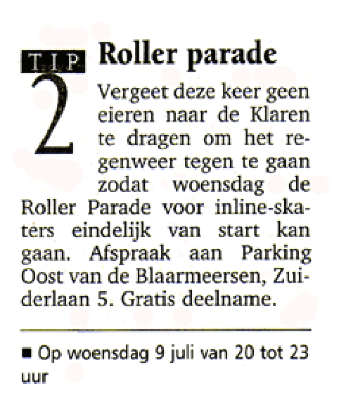 Roller parade
