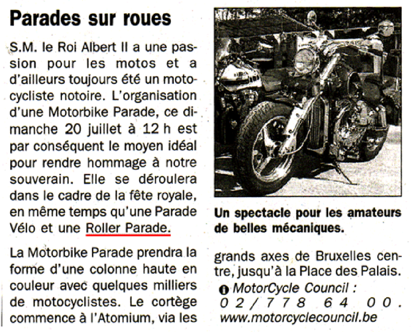 Parades on wheels