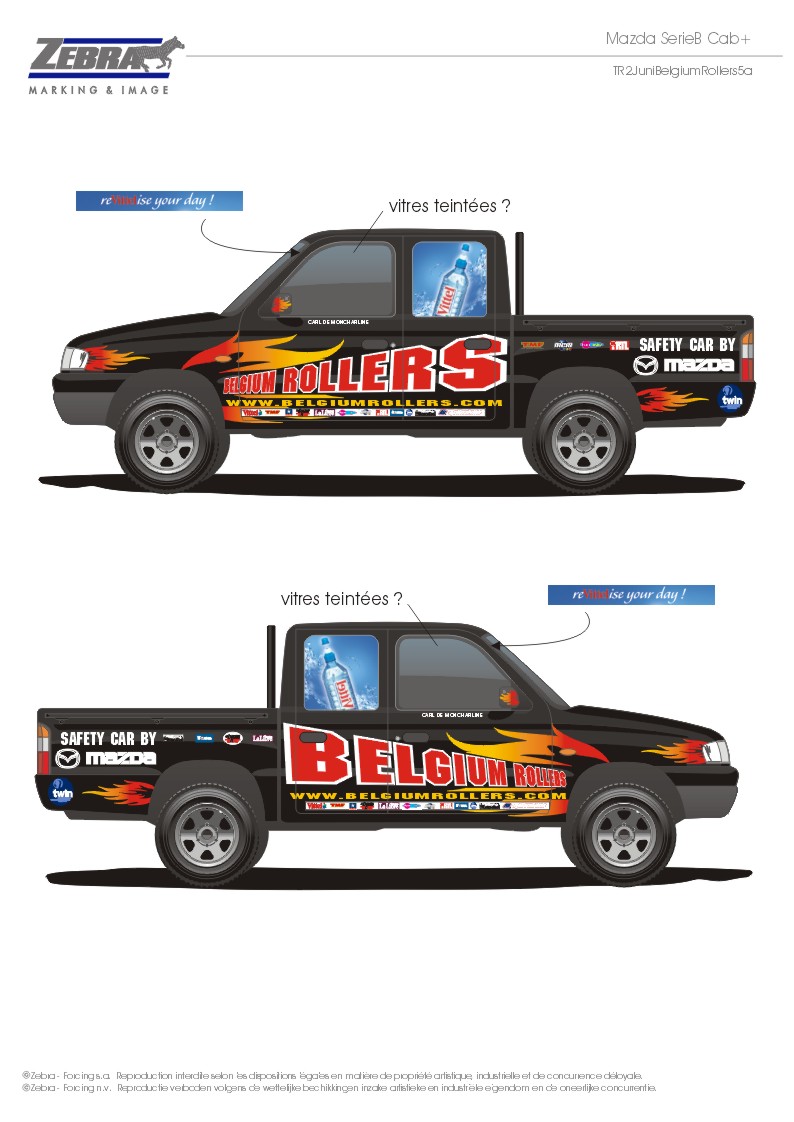 Voitures promos · Safety car Belgium Rollers 2003 - Document de production