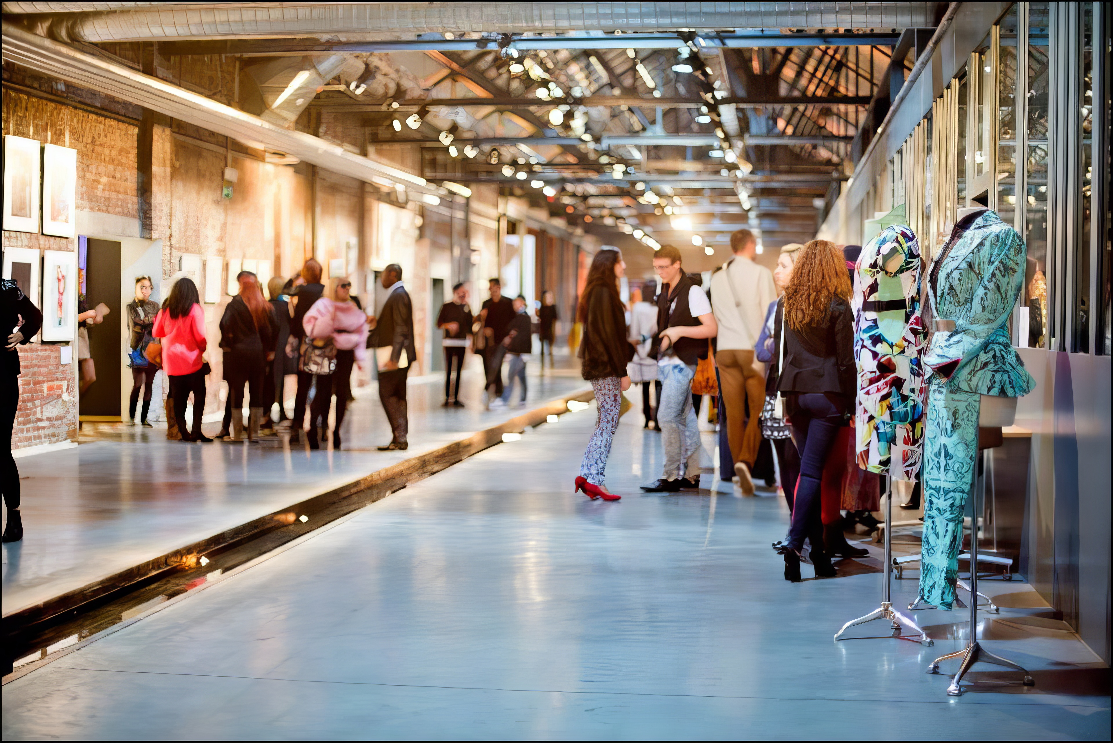 Couloir des Brussels Fashion Days 2013.