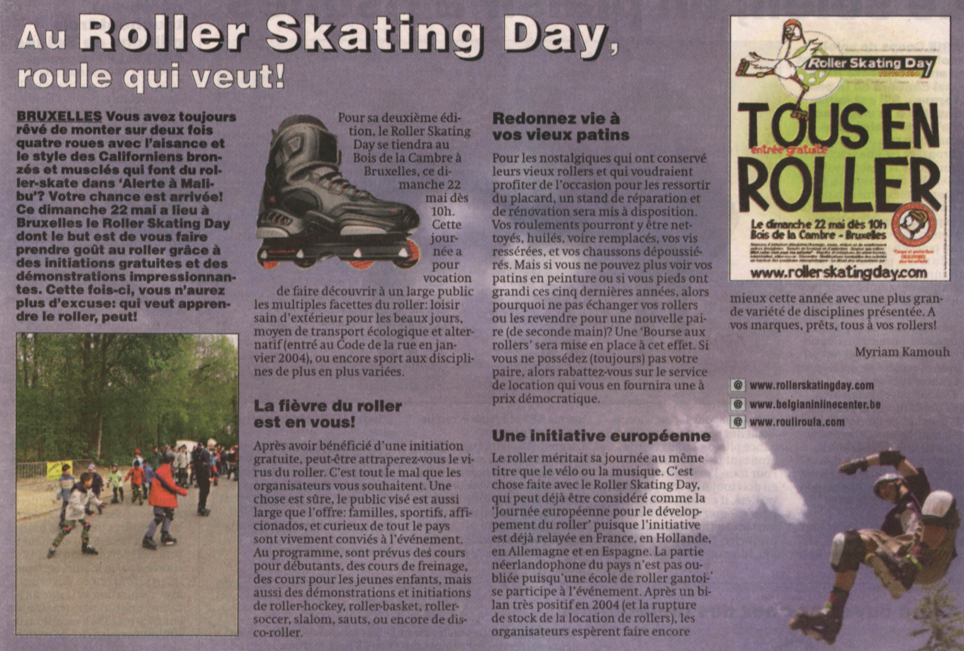 At Roller Skating Day, whoever wants to roll can!