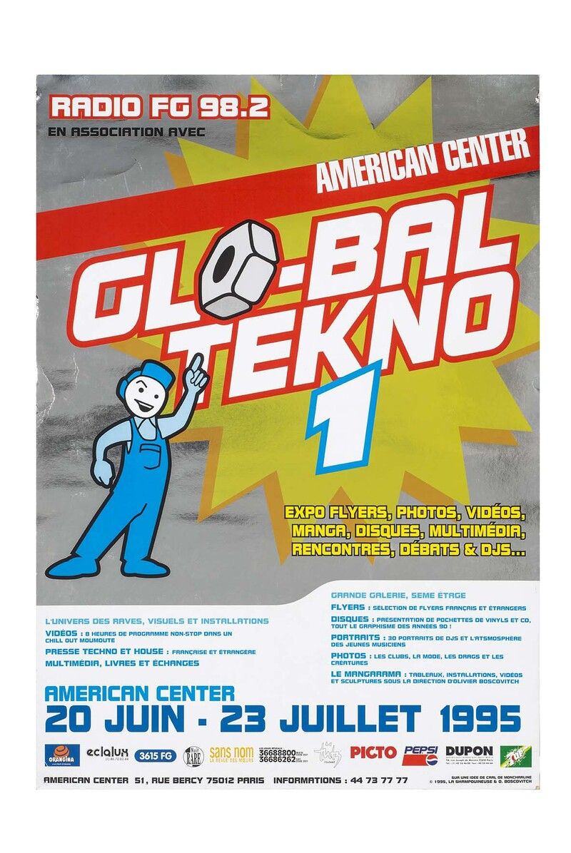 Global Tekno 1 — American Center, 20 juin – 23 juillet 1995