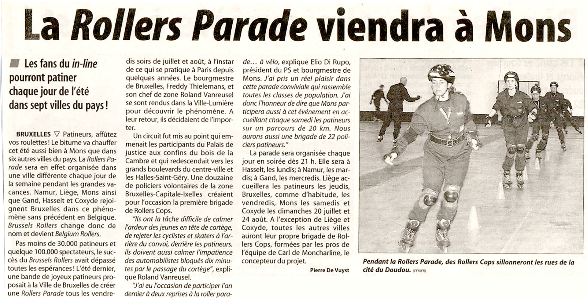 The Rollers Parade is coming to Mons