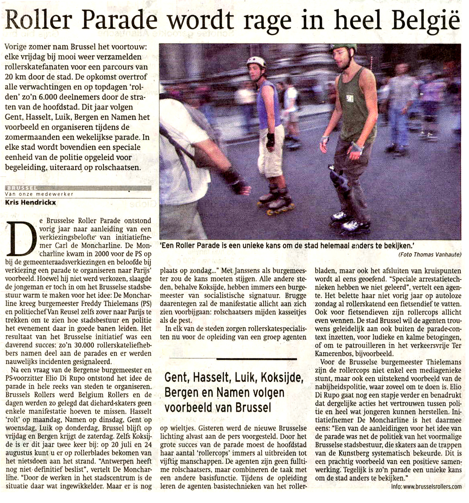 Roller Parade becomes a craze across Belgium