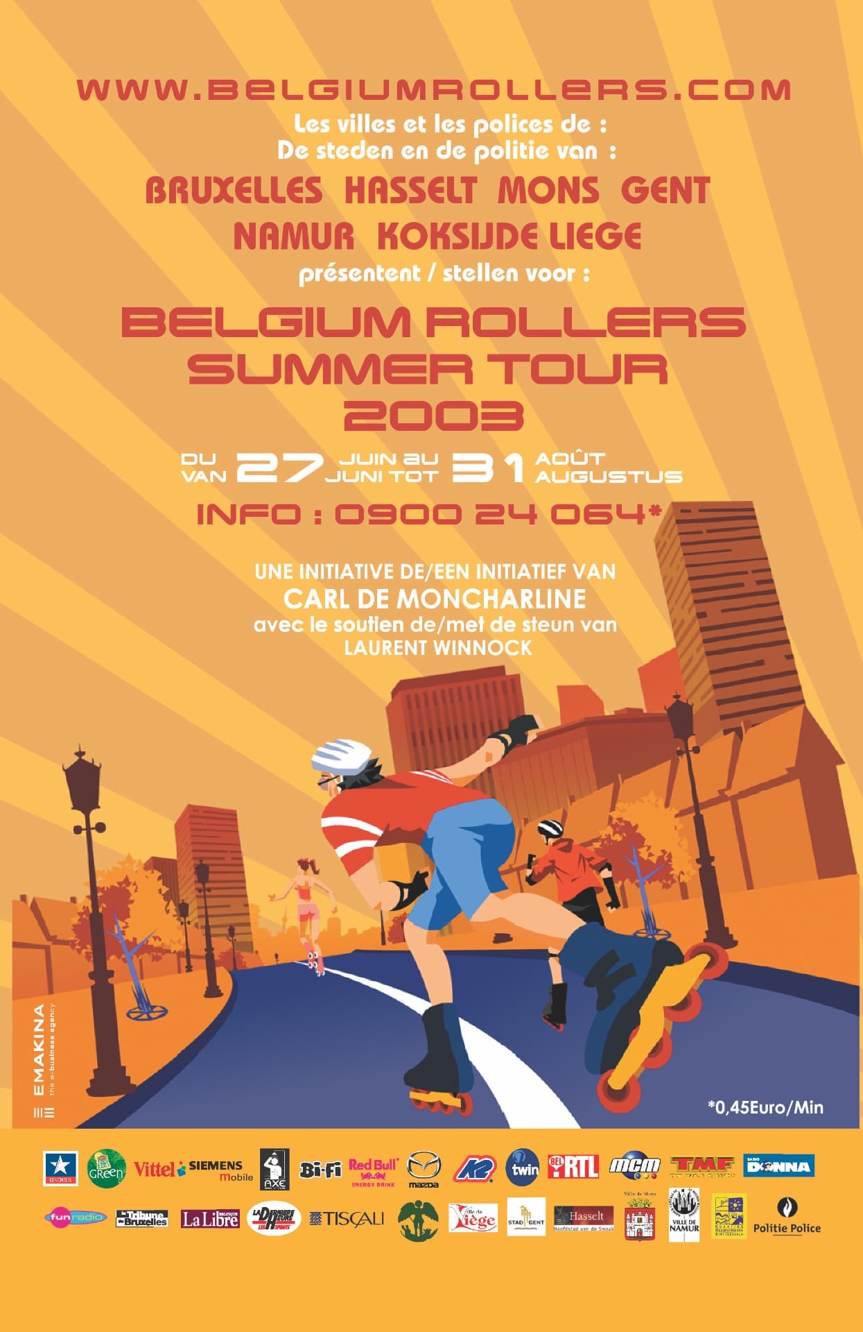Leaflet Belgium Rollers · Summer Tour 2003 - Leaflet
