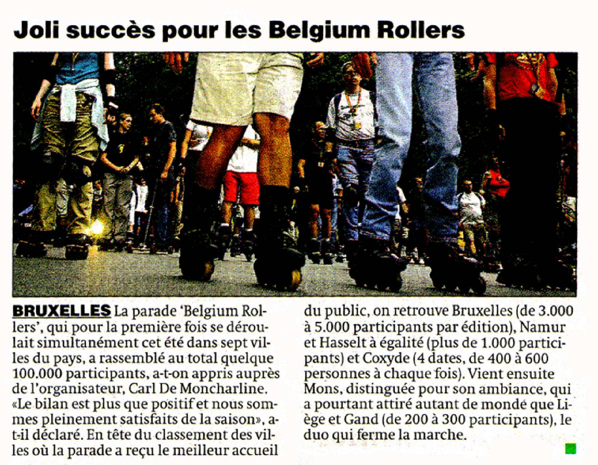 Great success for the Belgium Rollers