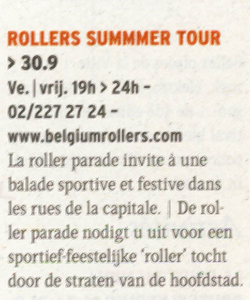 Rollers summer tour