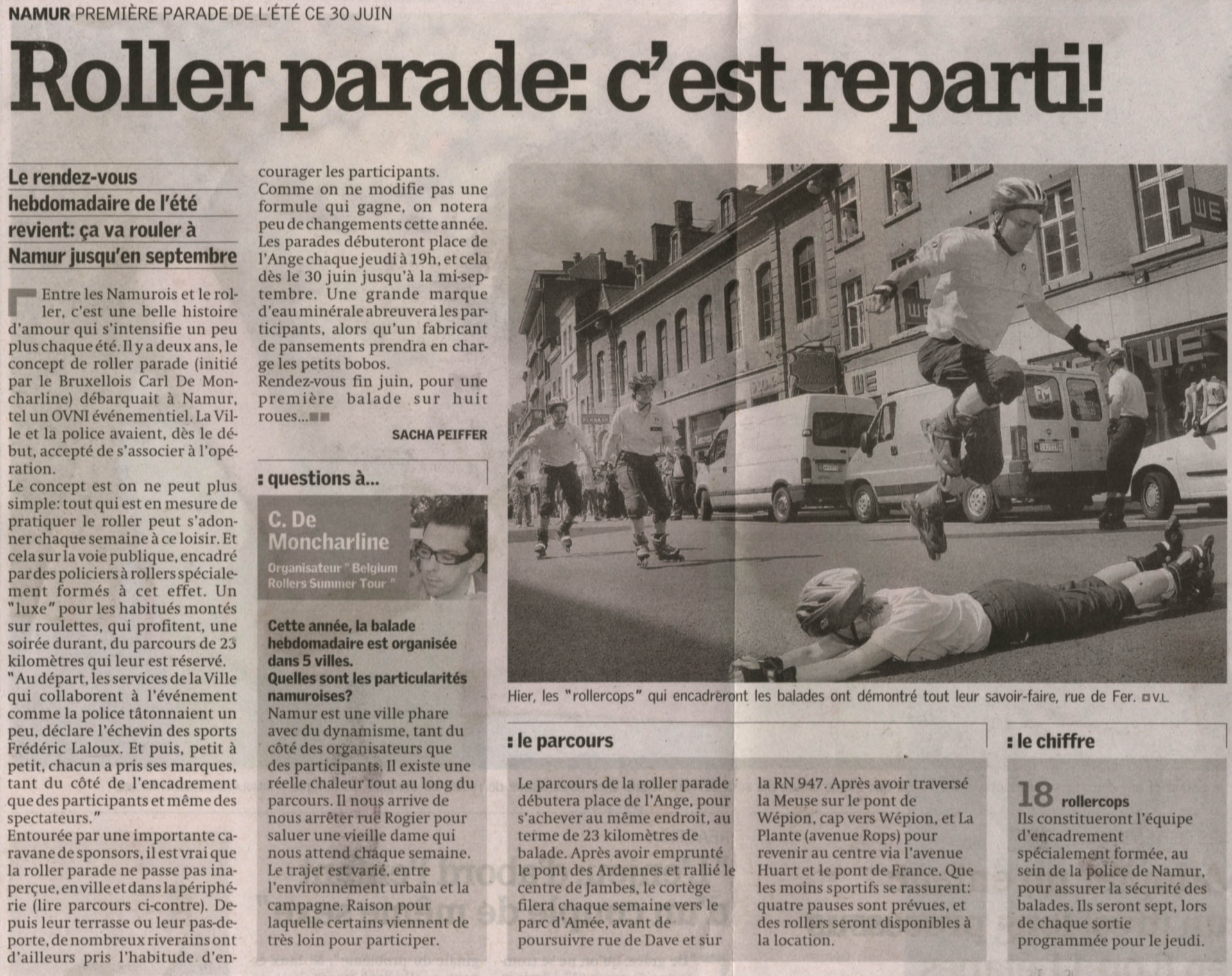 Namur first summer parade on june 30
Roller parade: it's back!