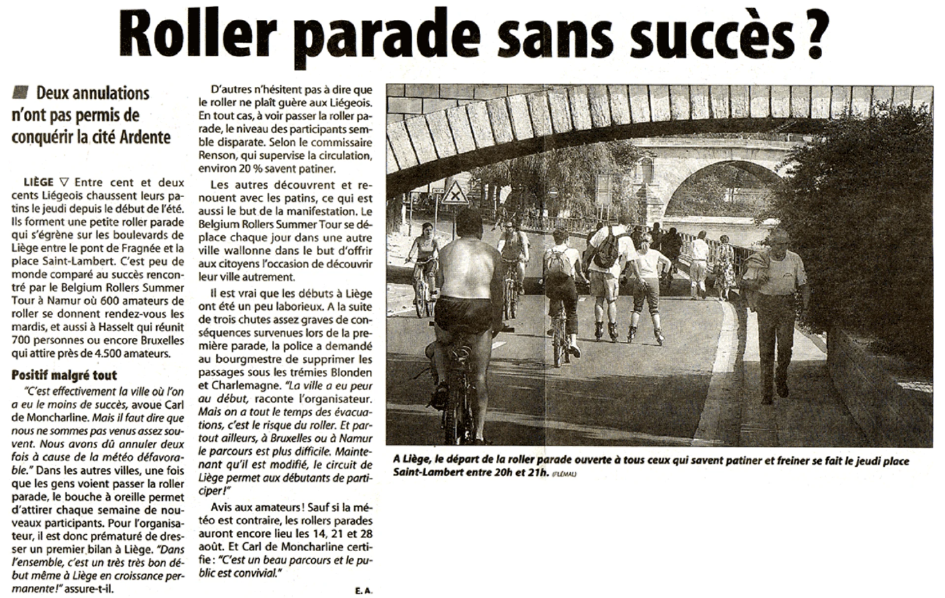 Roller parade sans succès ?