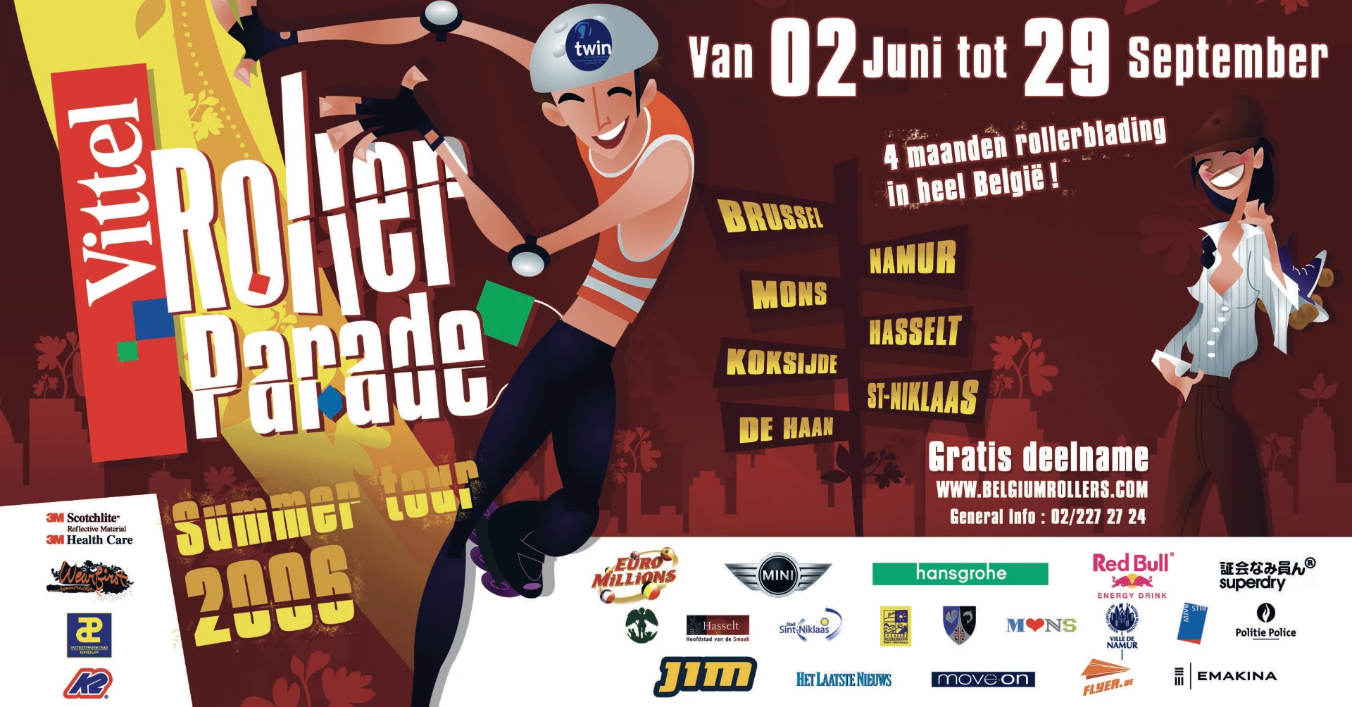 Vittel Roller Parade · Parution presse Het Laatste Nieuws 2006 - Press advert