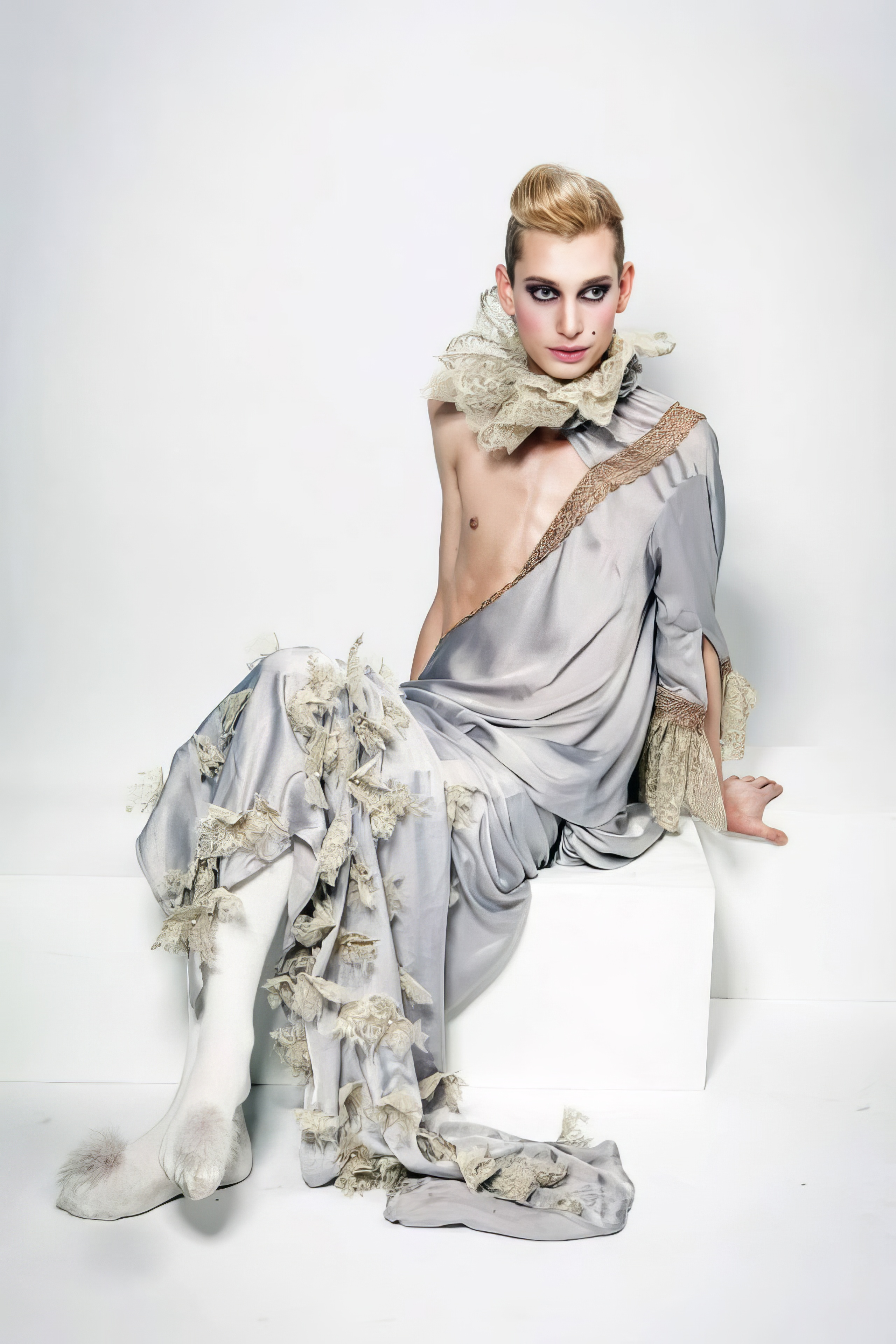 Live Fashion Shoot de Romain Brau et Vanessa Pinto aux Brussels Fashion Days 2013.
