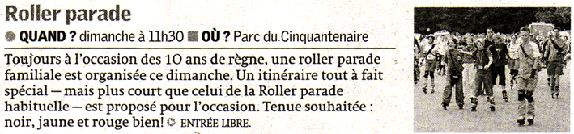 Roller parade