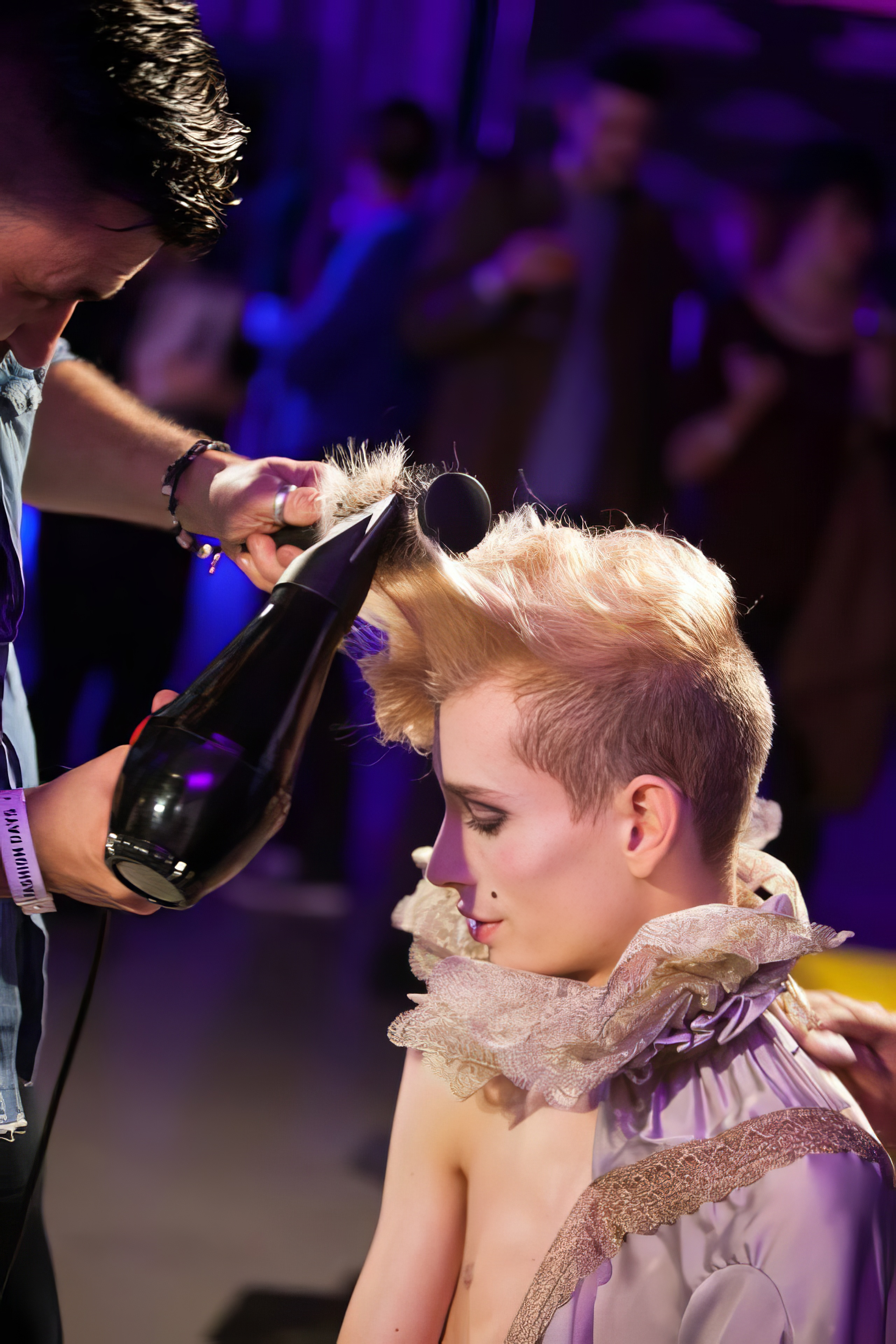 Live Fashion Shoot de Romain Brau et Vanessa Pinto aux Brussels Fashion Days 2013.