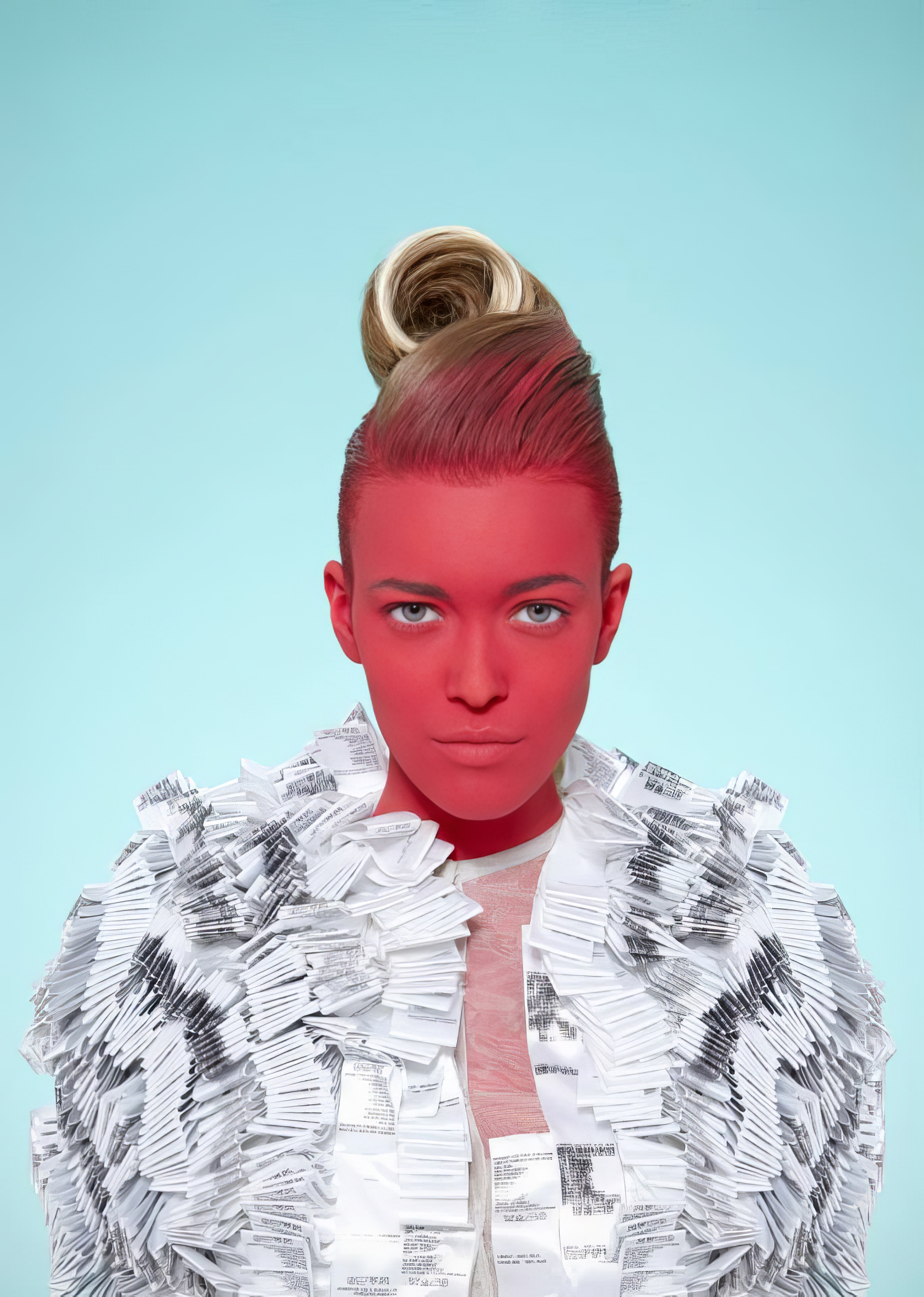 Portrait final de l'identité visuelle des Brussels Fashion Days 2012, par Oskar.