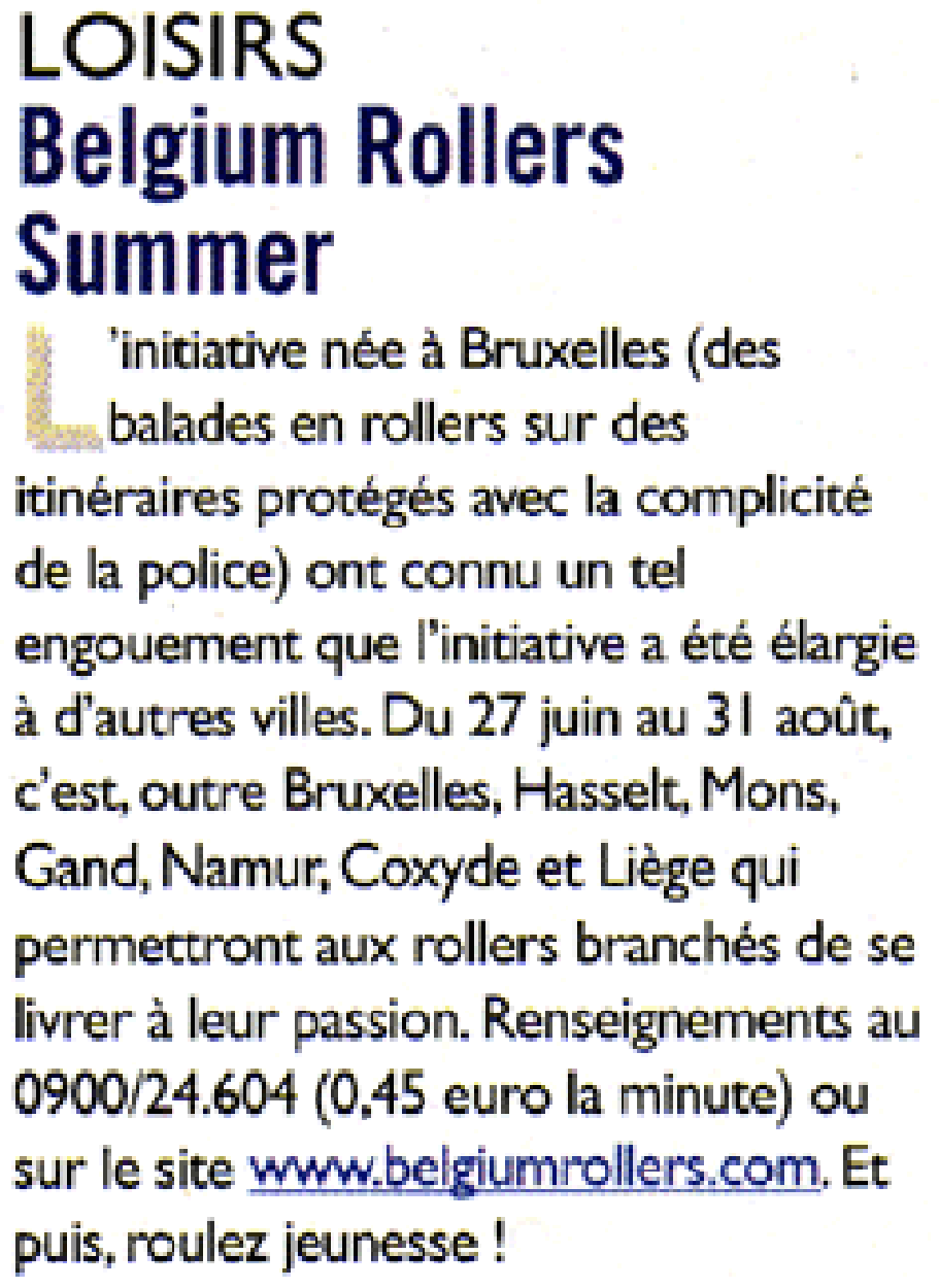 Leisure
Belgium Rollers Summer