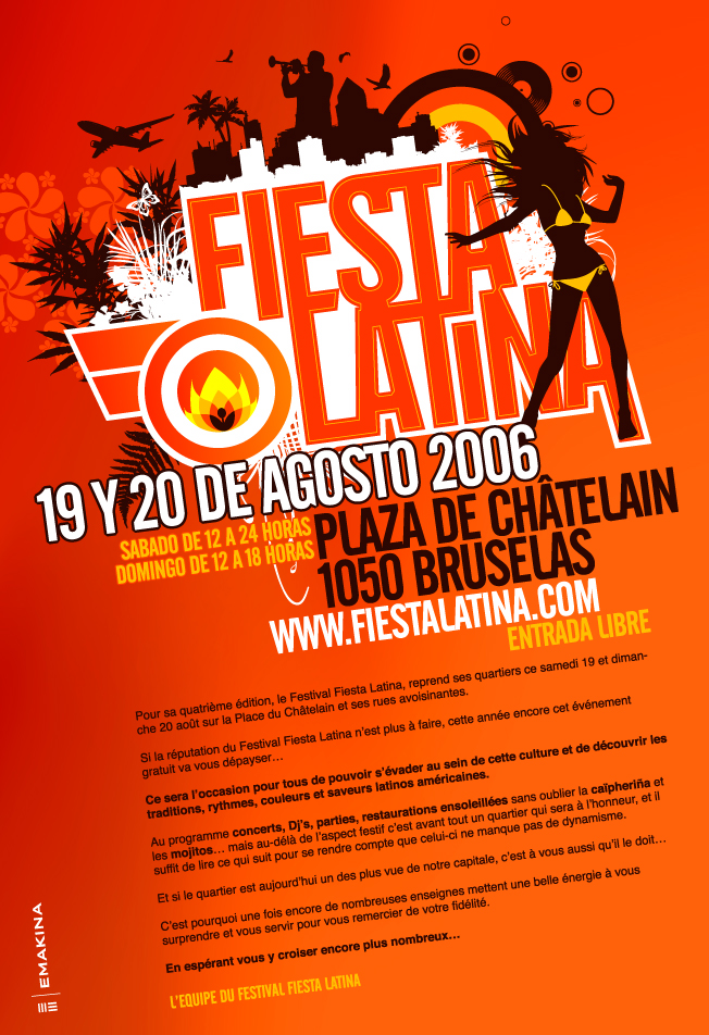 Flyer Fiesta Latina · 19 et 20 août 2006 - Flyer