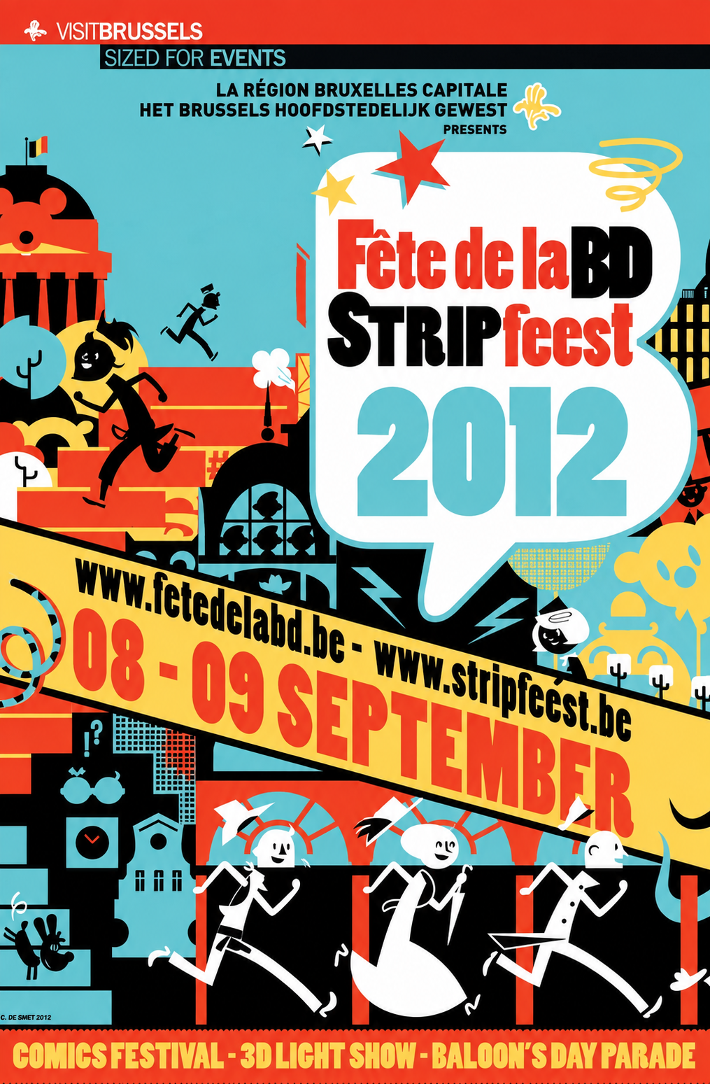 Fête de la BD · Affiche de la Ville 2012 - City poster · AI retouching