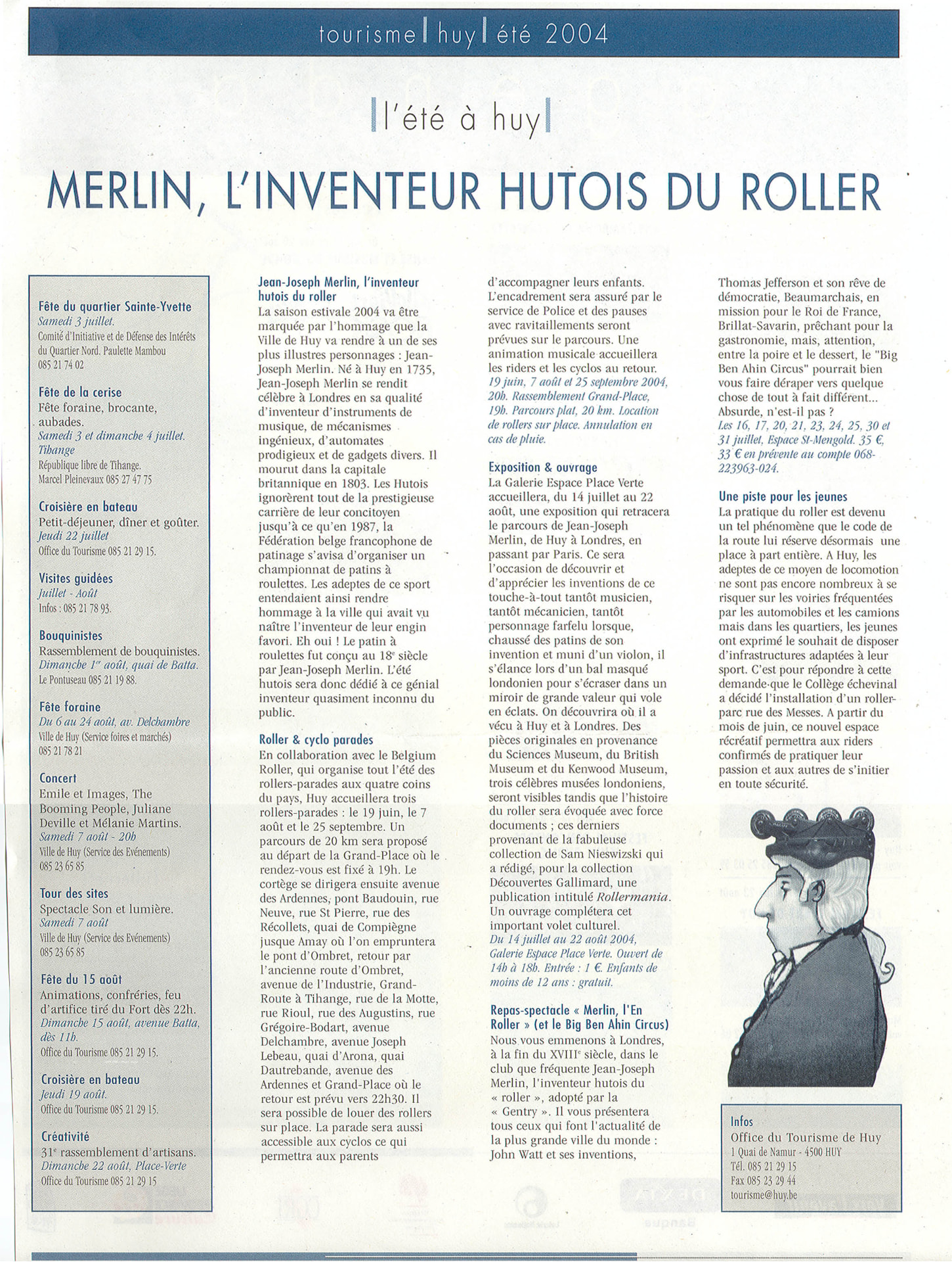 Merlin, huy's roller skate inventor