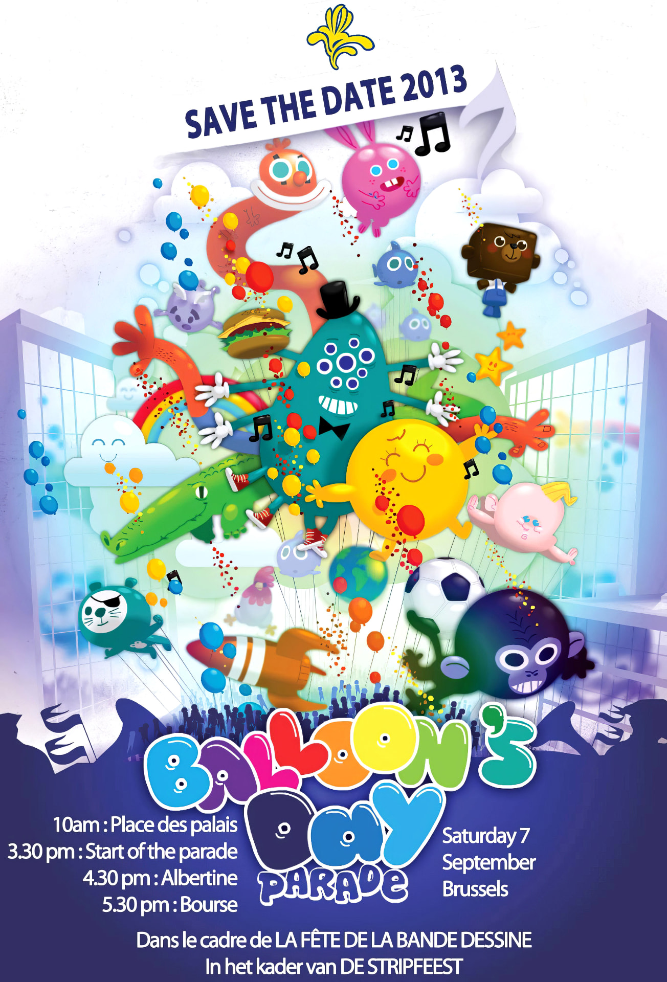 Balloon’s Day Parade · Save the Date 2013 - Affiche