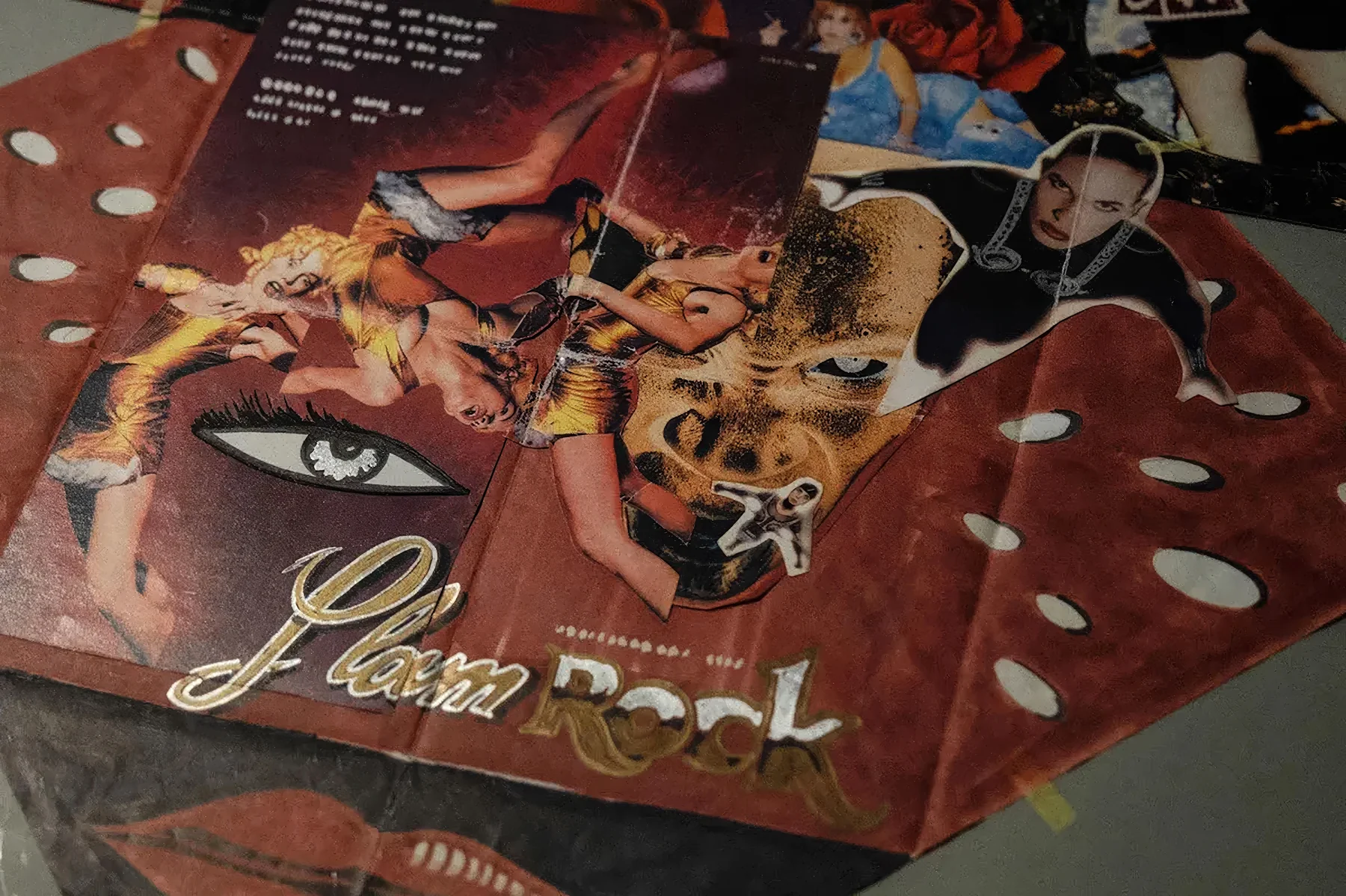 Affiche de la soirée Glam Rock au Mirano Continental, années 1980. Date précise non documentée.