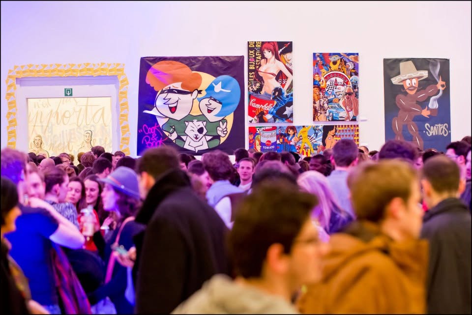 La foule d'Art Truc Troc 2013 au Bozar, Bruxelles.