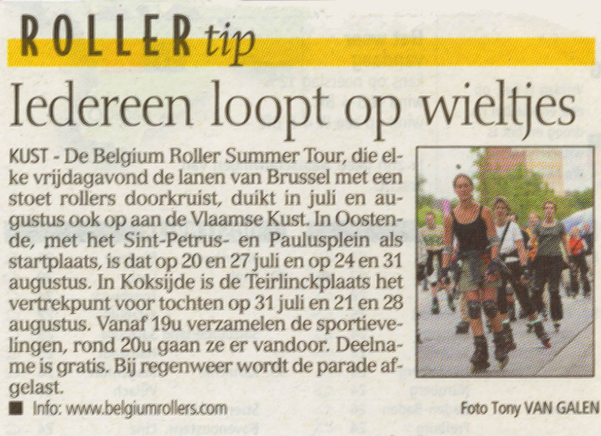 Roller tip: Everyone rolls on wheels