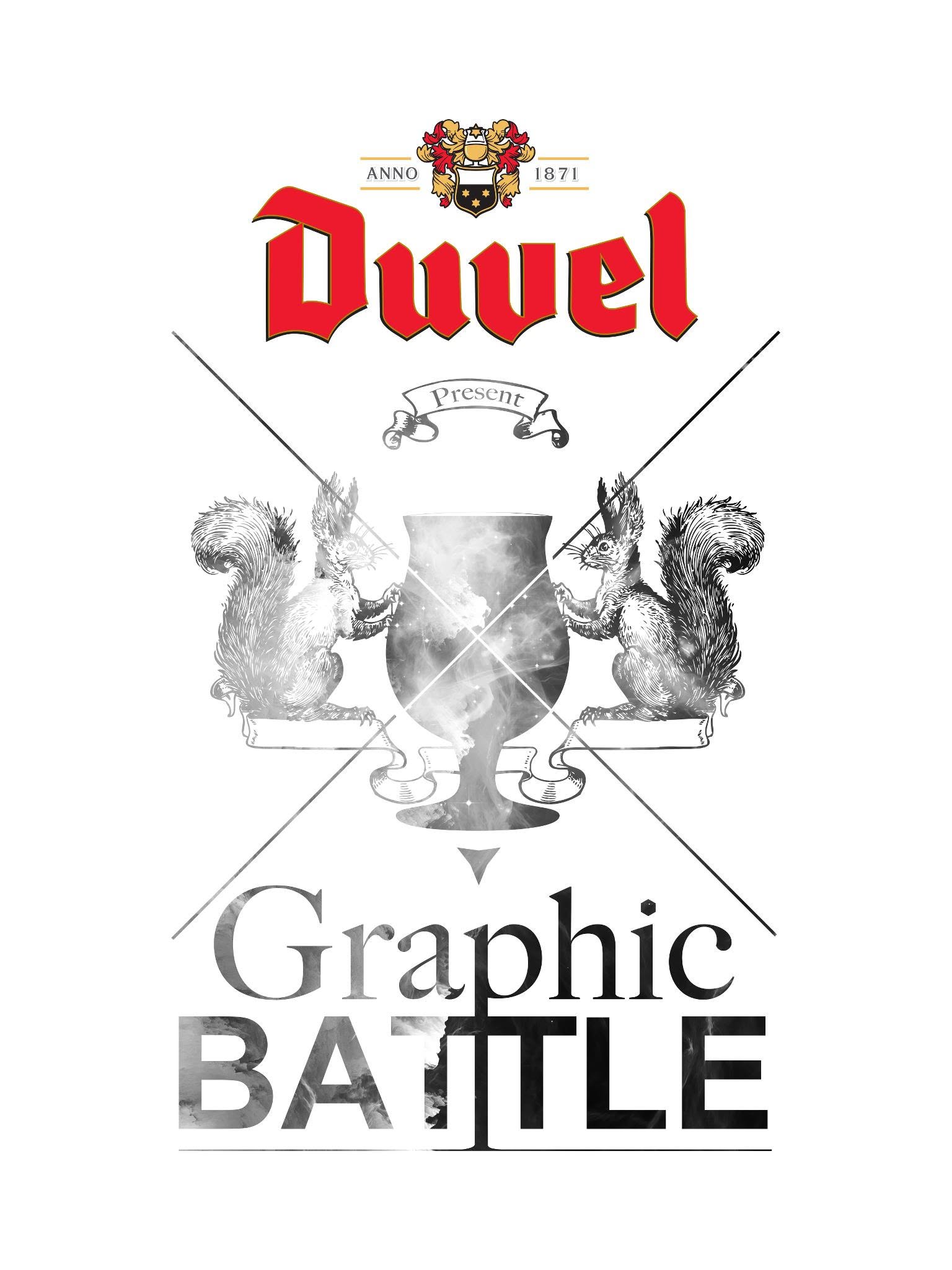 Affiche Grapuic Battle présentée par Duvel, Art Truc Troc, Bozar, Bruxelles, 2013.