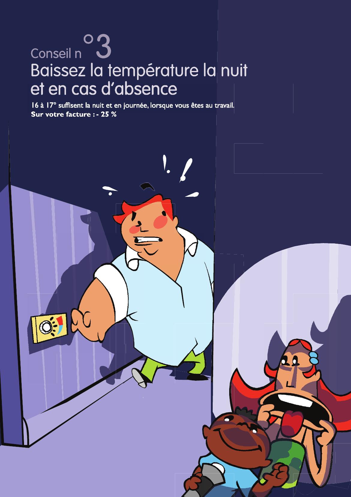Tip 3: lower the temperature at night and when away — page 9